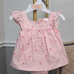 Carter's Pink and White Striped Baby Dress